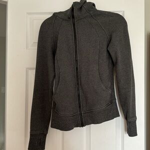Lululemon Suba Hoodie Light Cotton Fleece in Heathered Speckled Black
